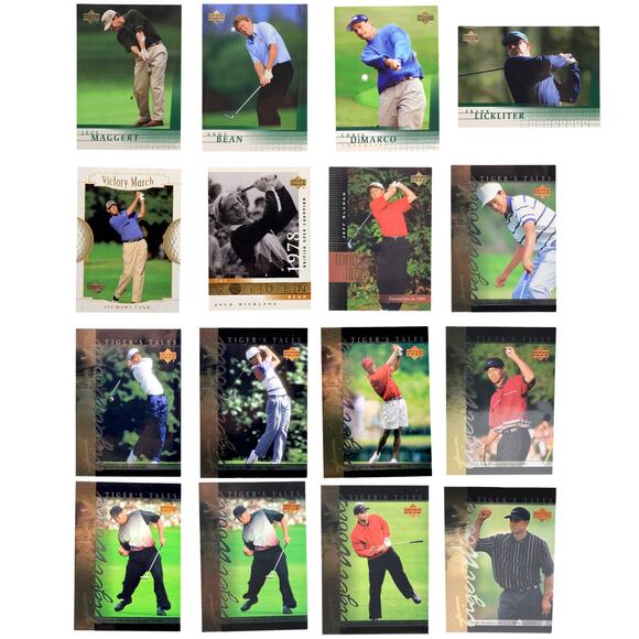 2001 Upper Deck PGA Tour Golf Trading Cards - Tiger Woods, Jack Nicklaus - Picture 1 of 16